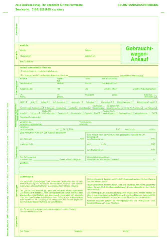 Gebrauchtwagen-Ankauf