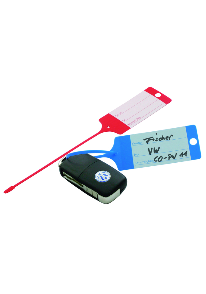 Plastik-Schlüsselanhänger Blau