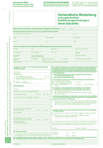Gebrauchtwagen-Bestellung ohne Garantie