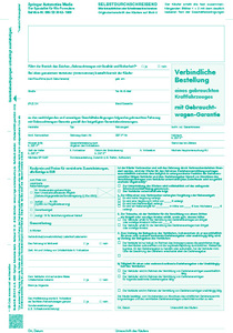Gebrauchtwagen-Bestellung mit Garantie