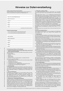 Hinweise zur Datenverarbeitung